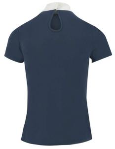 Camiseta de Manga Corta para Mujer, de Punto, con Media Cremallera, para Equitación, Capa Base, Venta Caliente - Product Image 3