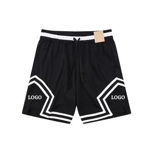 Pantalones cortos informales de verano al por mayor, pantalones de chándal, pantalones cortos deportivos de baloncesto personalizados para hombre, pantalones cortos de malla, venta al por mayor, gimnasio, fitness - Product Image 1