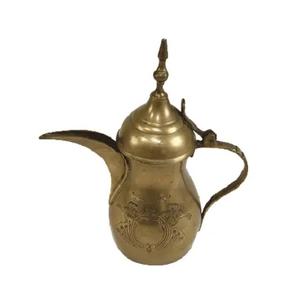 Bouilloire à café Dallah arabe de luxe élégante Pot décoratif de serveur de thé et de café de finition d'or pour l'hospitalité et l'usage de festival - Product Image 6