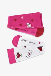 Calcetines hasta la rodilla de compresión con textura personalizada para cuidado de enfermería para mujer, calcetines deportivos suaves que absorben la humedad para uso diario, Viajes - Product Image 2