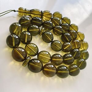 Perles de prière islamiques vertes, perles musulmanes en ambre olive - Product Image 4