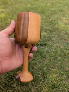 Stylish Classic Wooden Tumbler with Built-In Handle for Direct Drinking Reusable & Eco-Friendly Gift for Kitchen Decor Tradebyd - Product Image 5