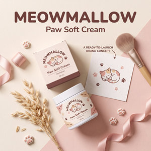 MEOWMALLOW Paw Soft Cream 50 ML - Crema Facial Vegana Iluminadora con Ácido Hialurónico y Péptidos - Product Image 2