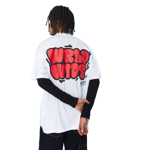 T-shirt unisexe surdimensionné pour impression numérique 3D personnalisée, logo personnalisé, vente en gros, fabricant personnalisé, 100% coton tricoté - Product Image 3