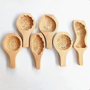 Molde de pastel de luna de madera con logotipo personalizado, molde de pastelería de madera, Festival de mediados de otoño, molde de pastel de luna de madera Cavred - Product Image 6