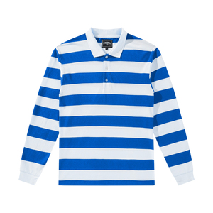 Golf imprimé de logo personnalisé en coton de haute qualité pour les chemises pull oversize à manches longues couleur unie High Street Eco-Friendly Men - Product Image 1