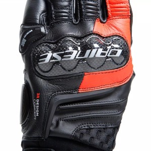 Guanti Dainese carbonio 4 pelle corta nero rosso fluo - Product Image 5