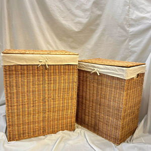 Rotin naturel bambou jonc de mer jacinthe osier tissé à la main écologique multifonctionnel carré paniers de rangement artisanat - Product Image 4