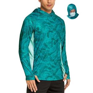 UPF50ไม้ไผ่กำหนดเอง + แห้งเร็วระบายอากาศได้ป้องกันกลิ่นความชื้นเสื้อฮู้ดสำหรับตกปลากันยุงกลางแจ้งกีฬาตกปลาแบบมีฮู้ด - Product Image 4