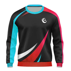 Sweat-shirt de sport en molleton 100 % coton pour homme, séchage rapide, respirant, brodé, pour l'hiver, le jogging et les activités sportives - Product Image 1