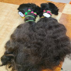 Extensiones de Cabello Humano Natural Virgen al por Mayor, Cabello Humano Indio Natural Ondulado 100% Humano - Product Image 1