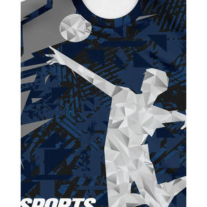 Camiseta Deportiva Unisex con Estampado de Voleibol, 100% Poliéster, Impresión Digital, 160g, Manga Corta, Cuello Redondo, Estilo Deportivo, por Inspire Apparel - Product Image 4