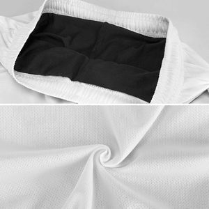 Custom Logo <b>Men's</b> Navy Blue And White Stripe <b>Mens</b> Swim Trunks Quick Dry Swim <b>Shorts</b> Beach Swimwear Bathing Suits with Pockets - Product Image 3