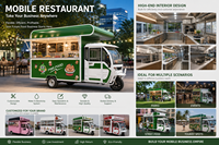 Food Truck Mobile Personnalisable et Conduisible avec Cuisine Complète et Équipement Commercial pour Burgerie