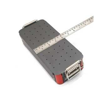 Maxillofacial dental trauma screw <b>empty</b> case <b>box</b> aluminium veterinary stainless steel surgical instrument storage kit - Product Image 4