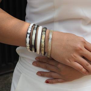 Conjunto de pulsera de cuernos tendencia superior joyería de cuerno natural entrega rápida pulseras hechas a mano brazaletes - Product Image 6