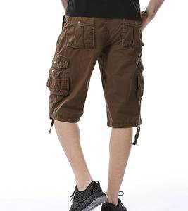 Pantalones cortos cargo funcionales con múltiples bolsillos para hombre, tela suave y cómoda, venta al por mayor, opción de impresión de logotipo personalizado a granel - Product Image 4