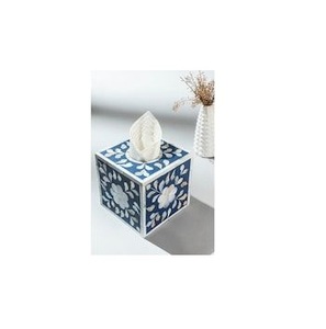 Support de boîte de mouchoirs de vaisselle en incrustation d'os poli à la main de couleur personnalisée de haute qualité pour un usage domestique - Product Image 2