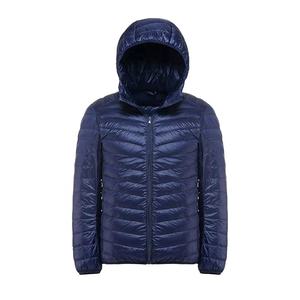 High Quality Lightweight Polyester Hooded Puffer <b>Jacket</b> for <b>Men</b> Stand Collar Quilted Winter Clothes - Product Image 3