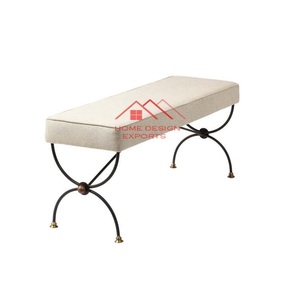 Último diseño de muebles de Banco de Metal con acabado dorado para el hogar, organizador de eventos de boda y uso de decoración para sala de estar - Product Image 6