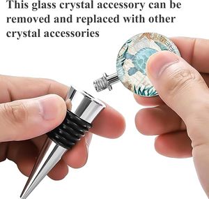 Amazing <b>Wine</b> Bottle Stoppers Stainless Steel <b>Wine</b> Stoppers for Gift Bar Holiday Party Wedding - Product Image 2