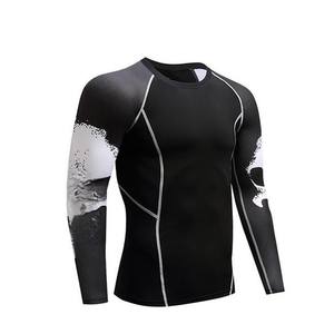 Hombres de alta calidad antiarrugas Anti-UV Rash Guard transpirable mangas completas Venta caliente estilo perfecto a precio razonable - Product Image 2