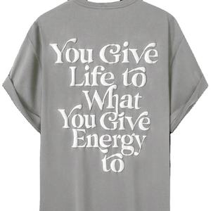 T-shirt à imprimé bouffant en coton à manches courtes personnalisé pour hommes avec personnalisation complète - Product Image 1