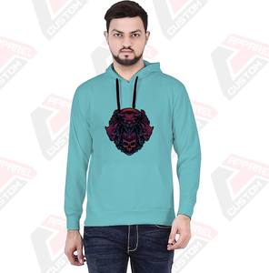 Sudadera con capucha para hombre Premium Ultra acogedora y cómoda 100% algodón bordado liso teñido con impresión Digital para invierno - Product Image 1