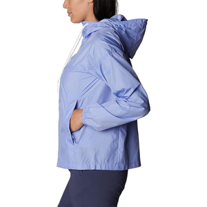 Veste de pluie en nylon respirante pour femmes Légère Imperméable à capuche Coupe-vent d'extérieur Séchage rapide Écologique Confortable Décontractée - Product Image 3