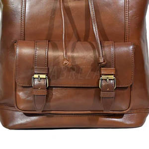 Sac à dos en cuir véritable personnalisé à la vente chaude, fermeture éclair de haute qualité, capacité de 20 à 35 L, séchage rapide, respirant, meilleure qualité - Product Image 5