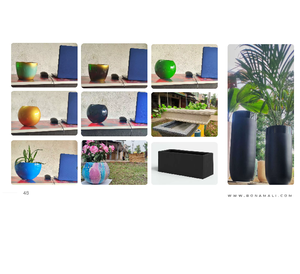 Maceta de fibra de vidrio FRP grande clásica Premium, diseño duradero para el hogar, jardín al aire libre, vivero, plantas artificiales - Product Image 3