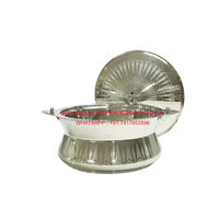 Réchauffeur de nourriture doré de style moderne avec couvercle en forme de dôme Présentoir de nourriture Réchauffeur de buffet parfait pour les restaurants et les fournitures de banquet de traiteur