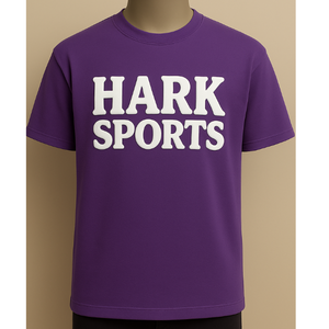 Top Trending Men's Custom 3D Puff Impreso Cuello redondo Engrosado 220GSM Purple Boxy Fit Your Own Brand T-Shirts OEM - Product Image 1