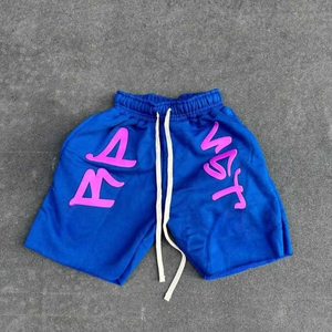 Venta al por mayor Cargo Heavy 100% algodón personalizado Streetwear Vintage ácido lavado Unisex pantalones cortos para Hombre Pantalones cortos holgados para hombres niños cortos - Product Image 2