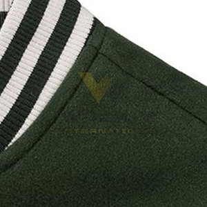 Veste universitaire personnalisée pour hommes et femmes, vente en gros OEM, patchs en chenille personnalisés, veste universitaire - Product Image 3