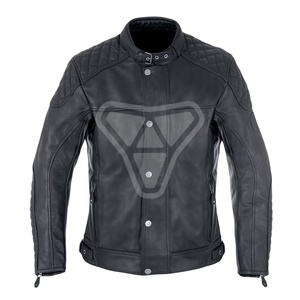 Black Motorbike Leather <b>Jackets</b> Two Pockets White Long Sleeves Turtle Neck Moto <b>Jackets</b> Personalized Design Road <b>Bikers</b> <b>Jacket</b> - Product Image 1