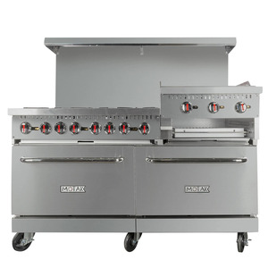 Nueva Estufa de Gas Mo-Tak MR10-RGB24-N-C-S de 60 Pulgadas con 6 Quemadores, Plancha/Asador y (2) Hornos Estándar, Convertible - Product Image 2