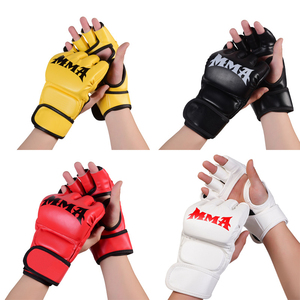 Hot Selling Good Quality Custom Professional Training Winning MMa Boxing Fingerless Boxing Gloves UFC MMA Gloves - Product Image 5