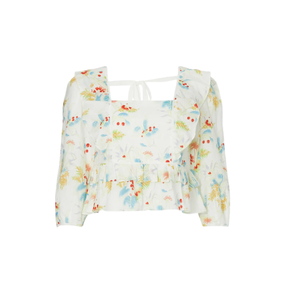 Haut court blanc en tissu doux de qualité supérieure avec un style décontracté élégant parfait pour les vêtements de bureau et les sorties du fournisseur indien - Product Image 1