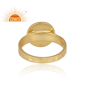 Handmade Circular Charm <b>Set</b> <b>Gold</b> On 925 Sterling Silver Designer <b>Ring</b> Silver Jewelry For Women Gift For Her - Product Image 4