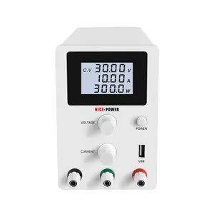 NICE-POWER R-SPS3010D White 30V 10A LCD Laboratory Digital Adjustable DC Regulated Power Supply Mobile Phone Repair