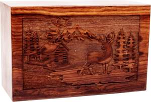 Urnes commémoratives de crémation en palissandre pour humains adultes hommes femmes urnes boîte cercueil pour cendres hommes femmes grandes urnes funéraires pour cendres - Product Image 2