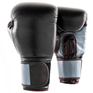 Gants de boxe en cuir MMA de haute qualité, couleur noire, entraînement, combat, légers, respirants, gants de boxe d'entraînement pour adultes - Product Image 1
