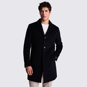 Best Selling <b>Winter</b> Design Breathable Wool Coat With Button Closure Wholesale Two Side Pockets <b>Men</b> Long Coats - Product Image 2
