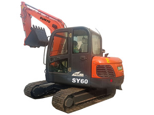 รถขุดขนาดเล็ก SY60 25 แรงม้า เครื่องยนต์ดีเซล Perkins รุ่น 1GZL-100 ระบบไฮดรอลิก TOSHIBA แรงบิดสูง รับน้ำหนักได้ 5000 กก. เหมาะสำหรับใช้งานในฟาร์ม - Product Image 2