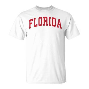 T-shirt classica Florida con stampa retrò, stile classico promozionale - Product Image 1