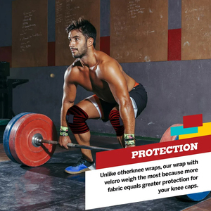 <b>High</b> Quality Elastic <b>Knee</b> Wraps Unisex Top Selling Rubber Wrap for Powerlifting and Fitness Wholesale Customizable Logo - Product Image 6