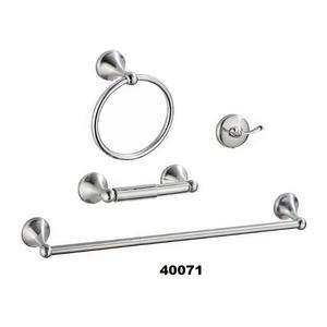 ชุดฮาร์ดแวร์และอุปกรณ์ห้องน้ำสแตนเลสสีเงินเป็นมิตรต่อสิ่งแวดล้อม5ชิ้นสำหรับใช้ในบ้าน - Product Image 1