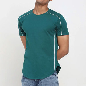 เสื้อยืดผู้ชายใหม่ทรงหลวมและใส่สบายไซส์ใหญ่แขนห้าหมุนมีฮู้ด
