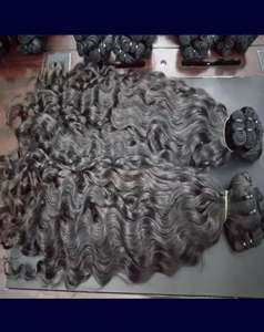 Superventas Natural rizado 100% virgen indio crudo cutículas alineadas extensiones de cabello sin procesar textura negra para mujeres cabello a granel - Product Image 4